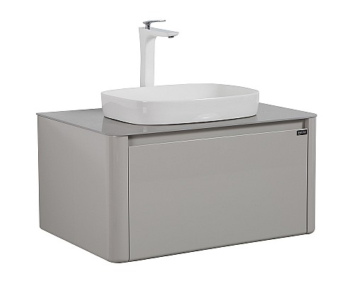 Комплект мебели для ванной Black&White Universe U915.800 80 915800 подвесной Glossy light grey