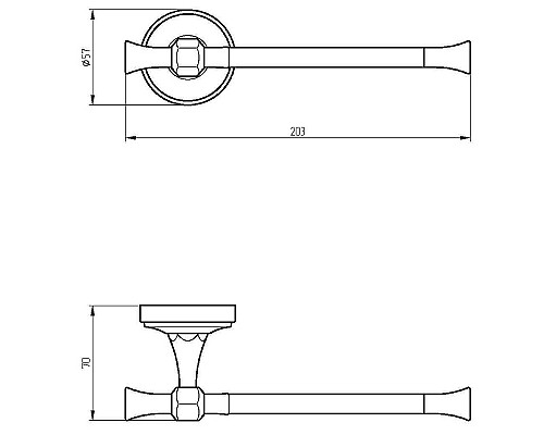 Держатель туалетной бумаги Migliore Fortuna 27691 Золото