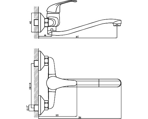 Смеситель для кухонной мойки Rossinka A A35-24