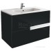 Тумба под раковину Roca Victoria Nord Black Edition 80 ZRU9000097 2 ящика 