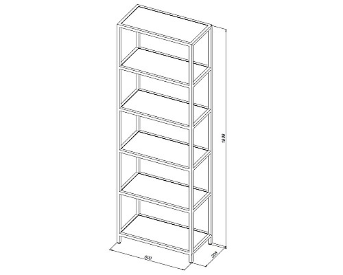 Стеллаж Allen Brau Liberty 60 1.33006.60 Медь браш