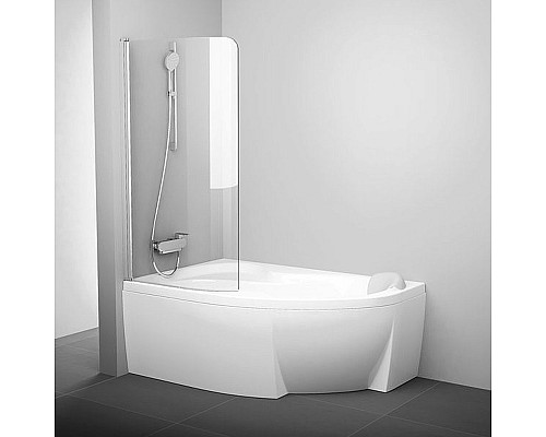 Шторка для ванны Ravak ROSA 7QLS0U00Y1 160 170 L сатин прозрачный