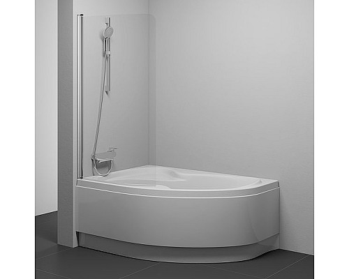 Шторка для ванны Ravak ROSA 7QLS0U00Y1 160 170 L сатин прозрачный