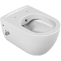 Подвесной унитаз с биде Boheme Bianca белый матовый