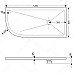Душевой поддон из искусственного камня RGW Stone Tray ST/AR-0129W 120x90 R 16154129-01R