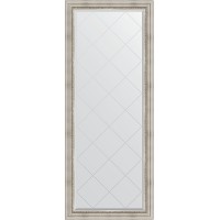 Зеркало Evoform Exclusive-G Floor 201х81 BY 6318 с гравировкой в багетной раме - Римское серебро 88 мм