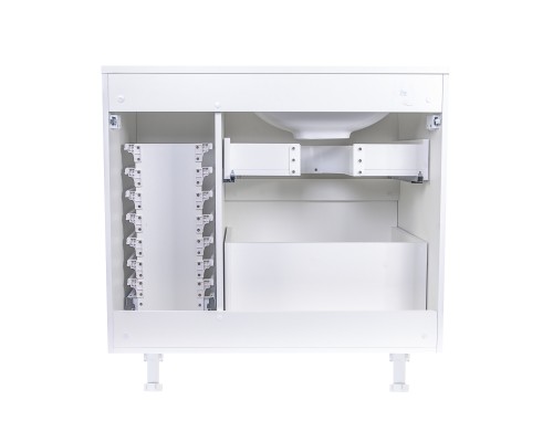 Тумба под раковину напольная Style Line Барселона 90 левая с выкатной корзиной, белая