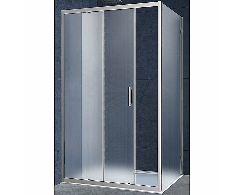 Душевой уголок Vincea Alpha 120x90 VSR-3AL9012MT профиль Хром стекло текстурное