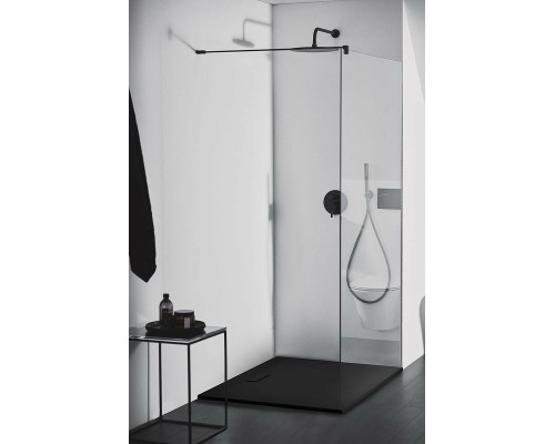 Душевая перегородка Ideal Standard Connect 2 120 профиль Черный стекло прозрачное