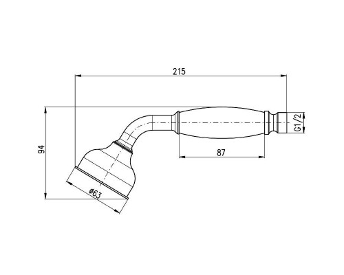 Ручной душ Rav Slezak KS0017Z Золото