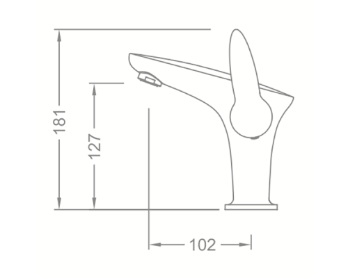 Смеситель для раковины Schein Leaf 48217A/8032001A Хром