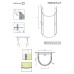 Душевой уголок Radaway Premium Plus P 1900 100x90 Хром
