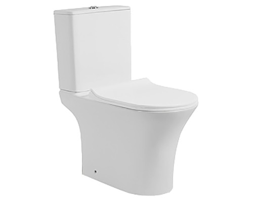 Унитаз компакт CeramaLux 1217-P с бачком и сиденьем Микролифт