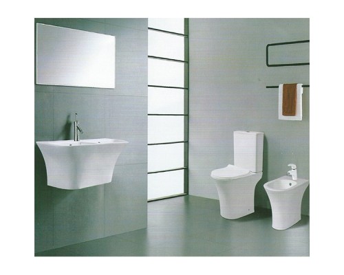 Унитаз компакт CeramaLux 1217-P с бачком и сиденьем Микролифт