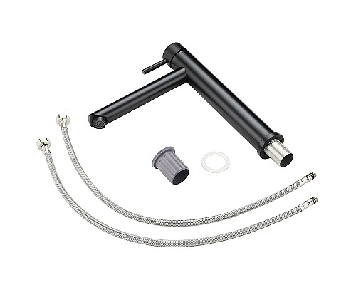 Смеситель для раковины Orange Steel M99-121b Черный матовый