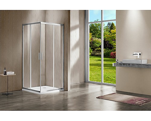 Душевой уголок Vincea Garda 120x90 VSS-1G9012CL профиль Хром стекло прозрачное