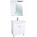 Зеркало со шкафом Bellezza Элеганс 60 L 4618609522012 с подсветкой Белое