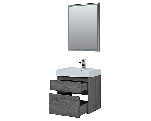 Мебель для ванной Aquanet Nova Lite 60 дуб рошелье (2 ящика)