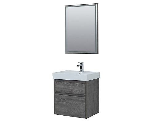 Мебель для ванной Aquanet Nova Lite 60 дуб рошелье (2 ящика)