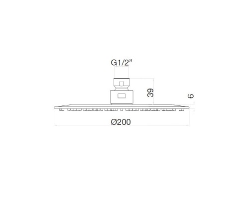 Верхний душ Webert AC1024345BRASS никель