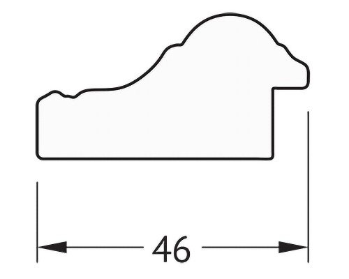 Зеркало Evoform Definite 152х72 BY 1112 в багетной раме - Бусы золотые 46 мм