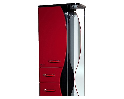 Шкаф пенал Bellezza Рио 50 L 4623606022212 Черный Красный