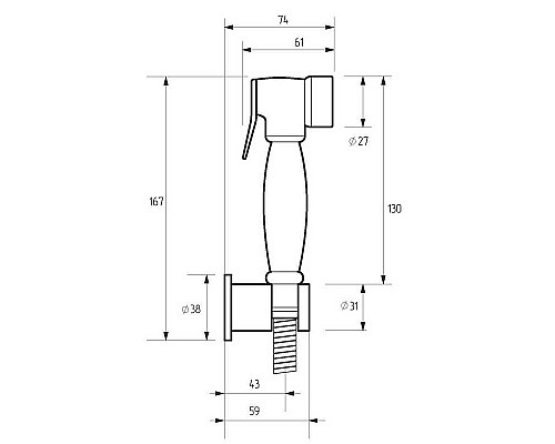 Гигиенический душ Migliore Tonda 30902 Хром