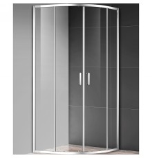 Душевой уголок AQUAme 80x80 профиль Хром стекло прозрачное