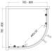 Душевой уголок AQUAme 80x80 профиль Хром стекло прозрачное