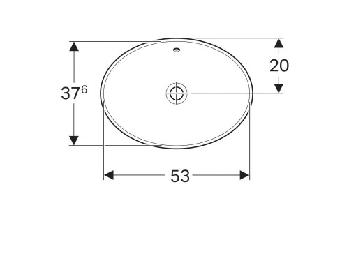 Раковина для ванной Geberit VariForm 500.716.01.2