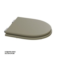 Крышка-сиденье для унитаза Caprigo TEMPO KFe-TC-B023 петли хром с микролифтом