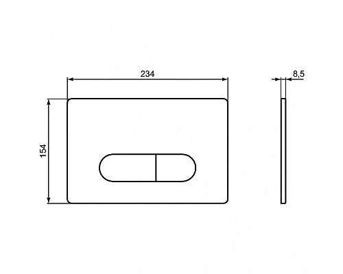Клавиша смыва Ideal Standard Oleas M1 R0115AC Белая