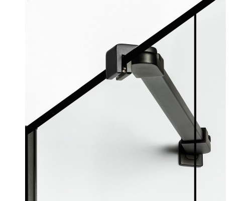 Душевое ограждение NEW TRENDY NEW SOLEO BLACK R 90x90x195 (черный)