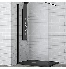 Душевая перегородка RGW Walk In WA-002B 110 35100211-14 профиль Черный стекло прозрачное