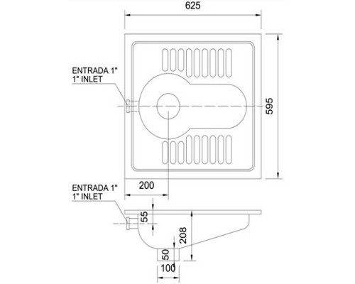 Чаша Генуя Nofer 13021.B Глянцевая нержавеющая сталь
