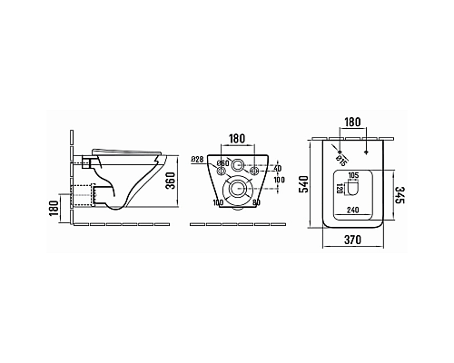 Унитаз SantiLine SL-5003 подвесной с сиденьем Микролифт