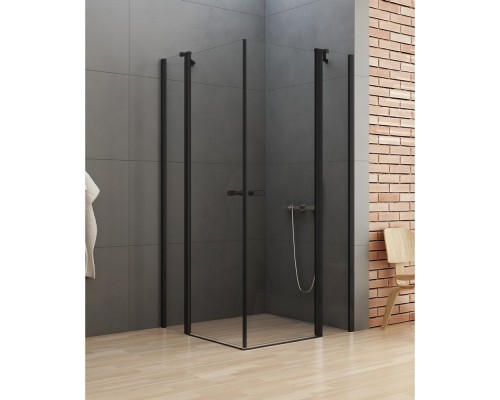 Душевое ограждение NEW TRENDY NEW SOLEO BLACK 2D 90x110x195 (черный)