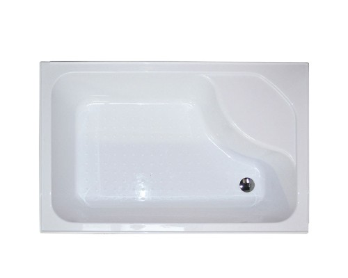 Душевой уголок Royal Bath BP 100х80 с поддоном профиль Белый стекло матовое