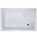 Душевой уголок Royal Bath BP 100х80 с поддоном профиль Белый стекло матовое