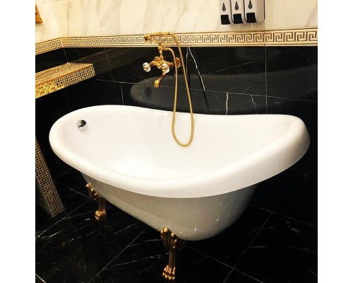 Ванна из искусственного камня Castone Даллас 170x82 Белая