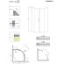Душевой уголок Radaway Classic A 90x90 профиль Хром стекло прозрачное