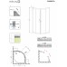 Душевой уголок Radaway Classic A 90x90 профиль Хром стекло прозрачное