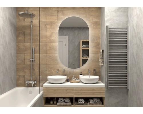 Зеркало Art&Max Torino AM-Tor-700-1200-DS-F с подсветкой с бесконтактным выключателем