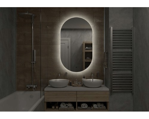 Зеркало Art&Max Torino AM-Tor-700-1200-DS-F с подсветкой с бесконтактным выключателем