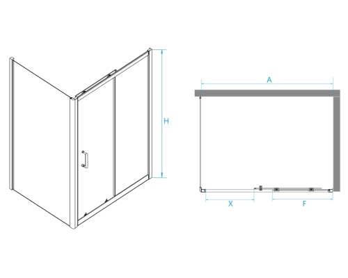 Душевой уголок RGW Passage PA-74 170x120 410874172-11 профиль Хром стекло прозрачное