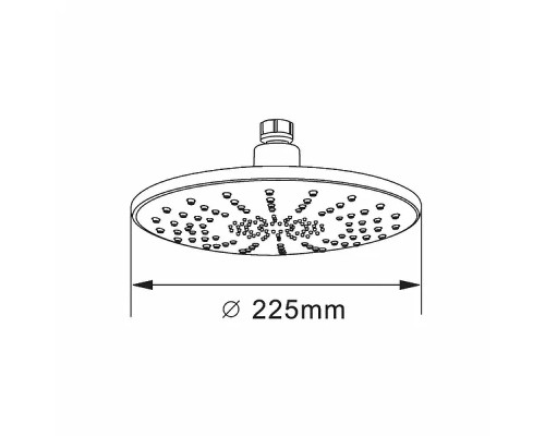 Верхний душ Agger Breeze ATS01 Хром