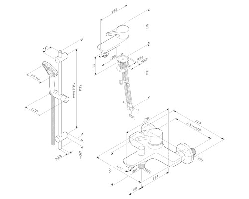 Набор смесителей AM.PM X-Joy S F40985B00