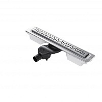 Душевой лоток BERGES В1 Antik 500 хром глянец боковой