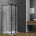Душевой уголок Vincea Soft 90x90 профиль Черный стекло прозрачное