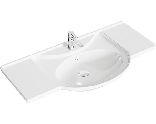 Барселона-Люкс тумба под умывальник на ножках с двумя ящиками и корзиной Ba-L.01.10.К AQWELLA